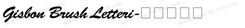 Gisbon Brush Letteri字体转换